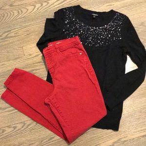 FLASH SALE ⚡️ 2/$20 High waist red jeans